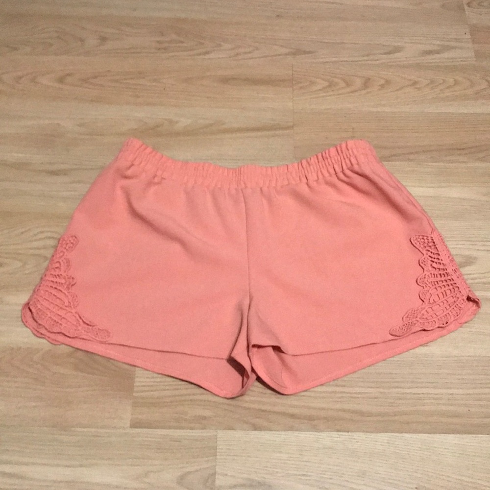 Coral Shorty Shorts